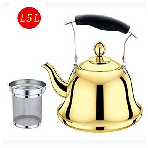 HUWAI paissi, Acier Inoxydable, Bouilloire, Maison, Plat, bip, cuisinire  Induction, Flamme Nue, cuisinire  gaz, Bouilloire bouillante, Hot Pot, Ajouter Pot de Soupe, Gold