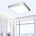 Produktbild VINGO® 12W LED deckenlampe eckig Kaltweiß Deckenleuchten (Farbe 6000K-6500K , 1080 Lumen , Spannung 85V-265V) - Alu-matt