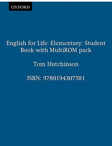 English for Life Elementary Student's Book + multiROM: General English fourskills course for adults