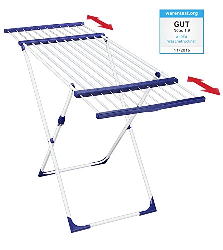 Wäschetrockner 20 Meter Magic ausziehbar blau weiß