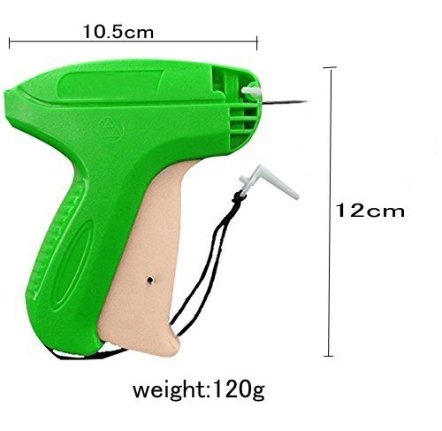 Heftpistole Etikettierpistole Etikettiermaschine Tagging Gun + 5 Ersatznadeln + 1000 Heftfäden Standard,DIKETE® Etiketten Preis Marke Tags Kleidung Socken Hüte Fashion Handel Läden - 6