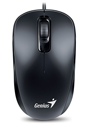 Genius DX-110 PS/2 Óptico 1000DPI Negro - Ratón (PS/2, Oficina, Pressed Buttons, Rueda, Óptico, Windows 10 Home, Windows 7 Home Basic, Windows 8)