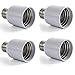 Produktbild AWE-LIGHT Lampensockel Adapter 4x E27 auf E40 LED Licht Glühlampe Lampenfassung Adapter Konverter