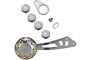 Keenso DEUKIO - Pomo de mango de carrete de pesca CNC con accesorios de repuesto