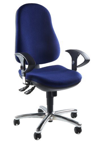 Topstar Support SY Comfortable Home and Office Intervertebral Discs Swivel Chair - Blue