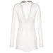 Women`s Cover Up Sexy Beach Wear Swimwear Bikini Dress(White)