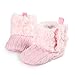 Arshiner Toddler Girls Fleece Woollen Fur Knitted Snow Boot (L(12-18mths), Pink(FBA))