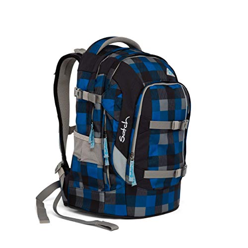 SATCH Airtwist Schulrucksack SAT-SIN-002-911, 45 cm, 30 L, Blue Grey Checks - 8