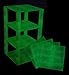 Produktbild Strictly Briks Stapelbare Bauplatten mit 2x2-Bausteinen - kompatibel mit Allen großen Marken - Set aus 4 Platten - je 6" x 6" (15,2 x 15,2 cm) - Im Dunkeln Leuchtend