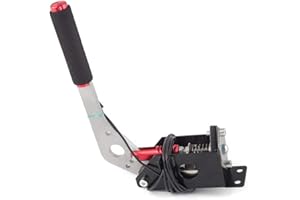 AIKEEC Freno de mano USB + abrazadera PC Windows para Sim Racing Games G25 G27 G29 T500 FANATECOSW Dirt Rally (rojo + abrazadera)