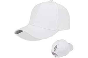 LIVACASA Baseball Damen Pferdeschwanz Baseball Cap Waschbar Hut Atmungsaktiv Cappi Sonnenhut Sonnenschutz Mädchen Kappe Schirmmütze Einheitsgröße Cappy Baseballkappe Kopfumfang 52-61cm