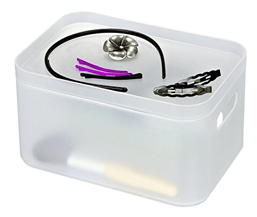 3er Set WENKO Kosmetik Organizer Ice Cube, stapelbar, weiß - 3