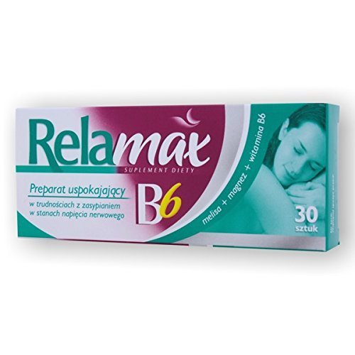RELAMAX B6-30 tablets - - states of nervous tension - difficulty sleeping, magnesium deficiency