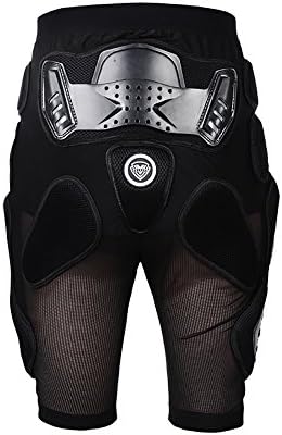 Pants of Protect hips Legs Gear Pants multiple layers fit West Biking UNISEX'S Motorcycle Motocross Racing Ski Armor Pads Hockey Sports Protective The key position thickened of protection Knight (L)
