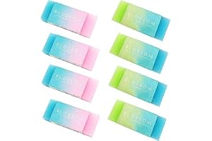 YMHAPP 8-teiliges Radiergummi-Set, farbige Würfel-Radiergummis, niedlicher Farbverlauf, Standard-Bleistift-Radiergummis für Standard-Schule, Büro, Zuhause, Korrekturprodukte