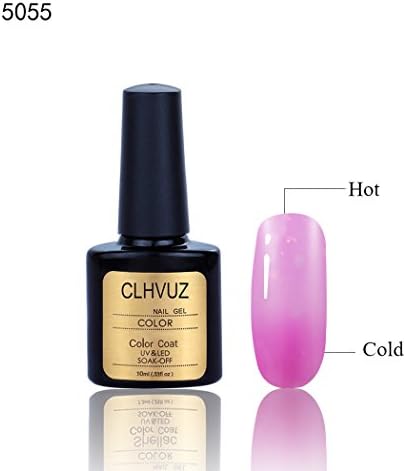 CLHVUZ Mood Changing Colors UV LED Nail Polish 10ml Pink (5055)