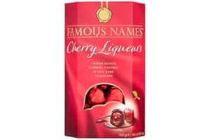 ELIZABETH SHAW FAMOUS NAMES Famous Names Cherry Liqueur Chocolates, 190g