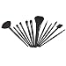 FASH Professional makeup Brush Set with Leather Pouch, 12-Piece, For Eye Shadow, Blush, Eyeliner, eyebrow.....