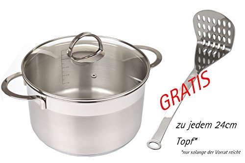GRÄWE® Kochtopf 24 cm, mit 5 Liter-Skala, Serie 'Pro-Line'