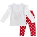 YiZYiF 2PCS Minnie Mouse Baby Girl Clothes Outfit Top Leggings Trousers Set Red 9-12 Months