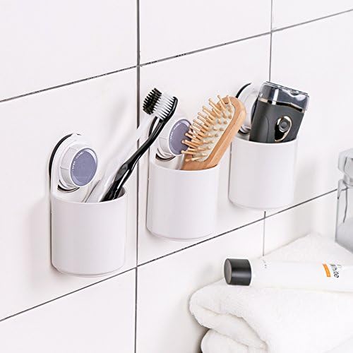 Bathroom suction wall type tube Suction cup toothbrush tube Toothbrush shelf Toilet wash creative toothbrush seat Toothpaste holder-A