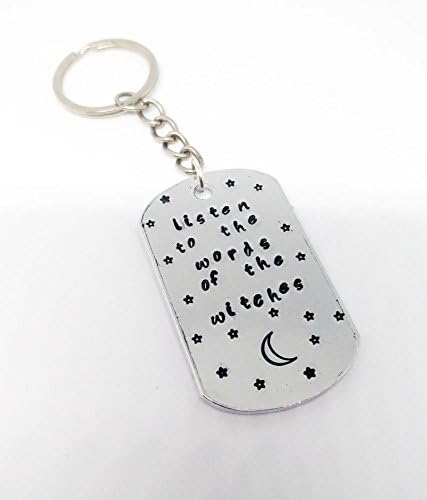 Words of the Witches Handstamped Keyring