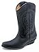 Produktbild "Colorado" Klassischer Westernstiefel Cowboystiefel Motorradstiefe Schwarz Gr. 43