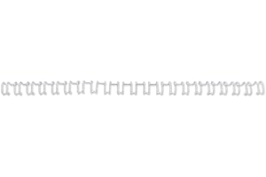 GBC MultiBind Binding Wires, 6 mm, 55 Sheet Capacity, A4, White, Pack of 100, IB165085