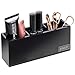 Beautify 3pc Acrylic Cosmetic Organiser Stand Set for Makeup, Accessories & Toiletries - Black