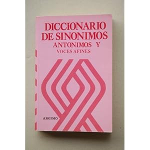 Sinonimos y antonimos diccionario