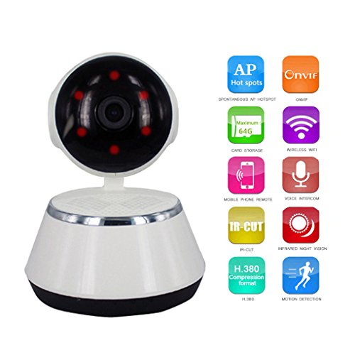 Preisvergleich Produktbild OutfitAlbum - überwachungskamera Wlan Außen Hauptsicherheitskamera 720P,1 Million Pixel,Echtzeit Remote Viewing,64G Panorama Haushaltung