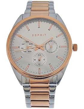 Orig. Esprit Uhr Damen ES106262015 Edelstahl silber roségold Datum
