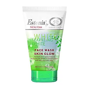 Estonia Sparkling White Face Wash(Skin Glow) II Removes Dead Skin, Dull Skin and Improves Overall Fairness, 130g