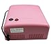 PMS 36W Pink UV Lamp Light Shallec Gel Curing Nail Dryer with 9W Blubs + Nail buffing blockIdeal Ideal for CND Shellac, OPI, Bluesky, Nail Vanish
