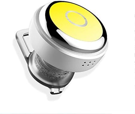 Joyeer Mini Headphone Wireless Bluethooth Earphon Voice Control Earbud Universal In-ear Sports Stereo Noise Reduction Headset with Mic for Smartphones/Ipad , yellow