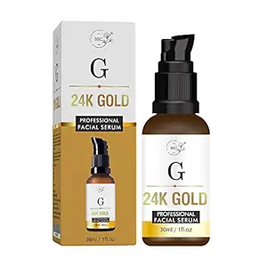BATH AND BODY CHEF-BBC 24K Gold Face Serum | Gold Face Serum For Dry Oily Normal Skin | For Men Women Boys Girls | Pack Of 1 - (30ml)