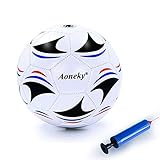 ⚽ BOLA ENVIADA DESINFLADA. La bola no se inflará antes del envío, pero le enviaremos una pequeña bomba con bolas. Puedes inflar las bolas fácilmente por la bomba incluida.