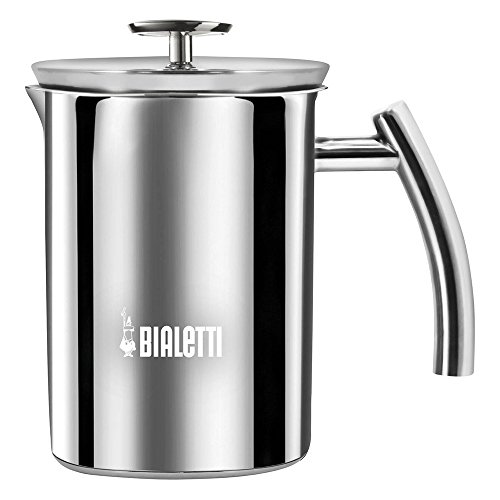 Bialetti 4420 Manueller Milchaufschäumer aus Edelstahl, induktionsfähig Bialetti 4420 Manueller Milchaufschäumer aus Edelstahl, induktionsfähig Bilder