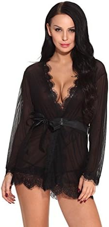 OOARGE Women Sexy Lingerie Sets Lace Hollow Net yarn Short skirt Conjoined Perspective Ultra thin Suspenders Nightwear Uniform within Temptation , s