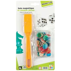 WDK Partner-100 Fichas Magnéticas para Lotería, Colores Surtidos (A1300730), a partir de 6 años.