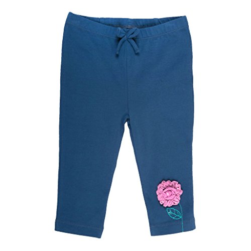 Kite Baby Girls Flower Legging Trouser, Blue (Navy), 3-6 Months
