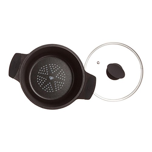 Bergner Sacher – Simmertöpfe aluminium glasdeckel 20×10 cm induktionsgeeignet - 3