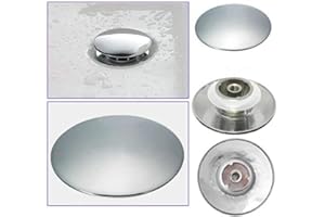 BAQI Basin Waste Easy Pop Up Bathroom Sink Push Button Click Clack Plug 66mm