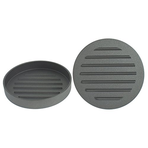 Smartfox Burgerpresse Hamburgerpresse Burger Patty Maker Presse, Antihaft-Beschichtung, aus Aluminium - 3