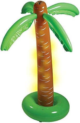 Peeks Light Up Inflatable Palm Tree Hawaiian Tropical Beach Summer BBQ Party