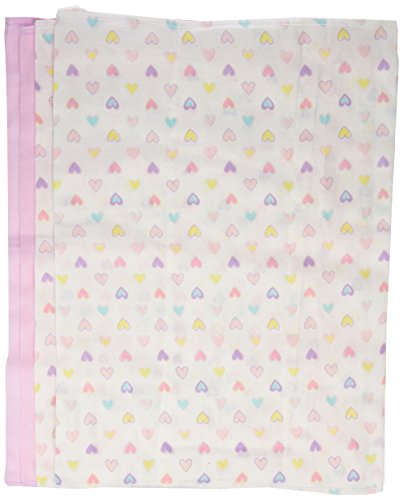 Luvable Friends 4-Pack Birdseye Prefold Cloth Diapers, Pink