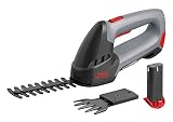 Skil 0750AA - Tijeras cortacésped/cortacetos (2 baterías litio de 4,8 V/ 1,3 Ah, batería de repuesto, cargador, 2 cuchillas, Easy Storage)