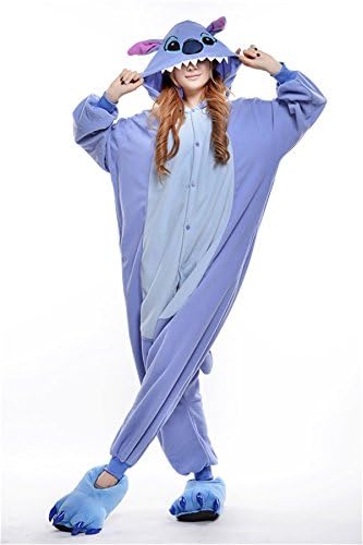 VU ROUL Anime Home Clothing Adult Cosplay Lilo and Stitch Costume Style Pajamas M