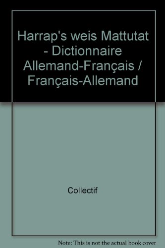 couverture de : Harrap Weis mattutat