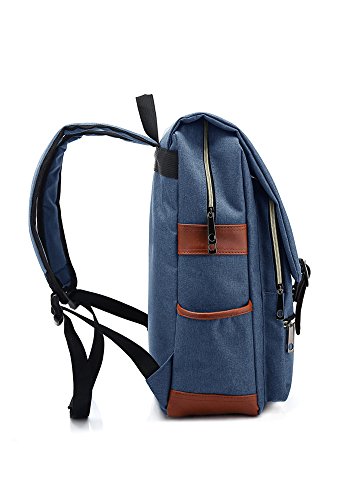 EssVita Vintage Rucksack Herren Damen Unisex School Student Oxford Laptop Rucksack Retro Rucks  cke Schulrucksack Hellblau